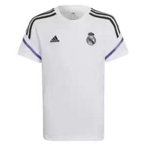 2022-2023 Real Madrid Training Tee (White) - Kids