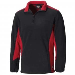 Dickies Mens Micro Fleece Red / Black 2XL