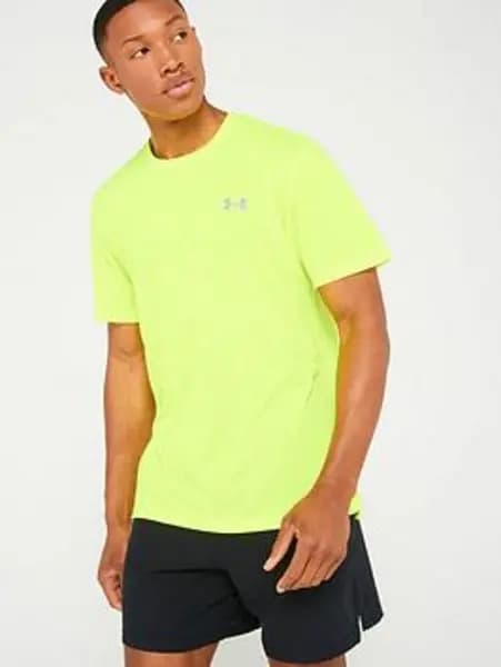 Under Armour Mens Running Streaker T-Shirt - Yellow
