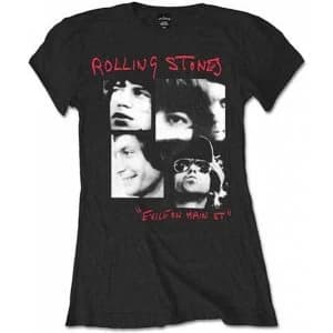 The Rolling Stones - Photo Exile Ladies Medium T-Shirt - Black