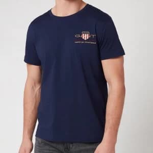 Gant Mens Archive Shield T-Shirt - Evening Blue - L