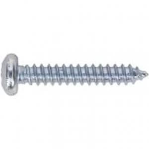 Sealey STPP4225 Self Tapping Screw 4.2 x 25mm Pan Head Pozi Zinc DIN 7981CZ