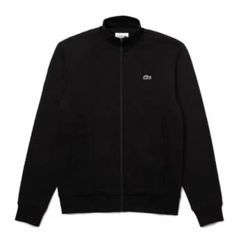 Lacoste Full Zip Funnel Sweatshirt - Black