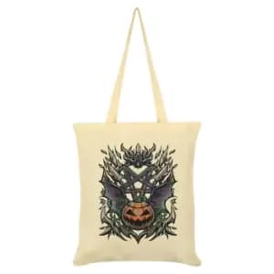 Grindstore Pumpkin Tote Bag (One Size) (Cream)