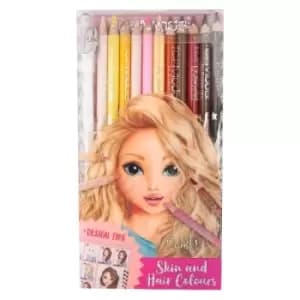 Top Model Coloured Pencil Set (Skin And Hair Colours) Asst
