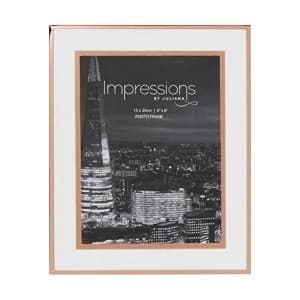 6" x 8" - Impressions Copper Finish Photo Frame Foil Border