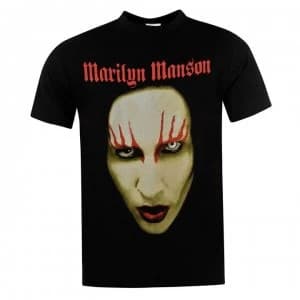 Official Marilyn Manson T Shirt Mens - Big Face
