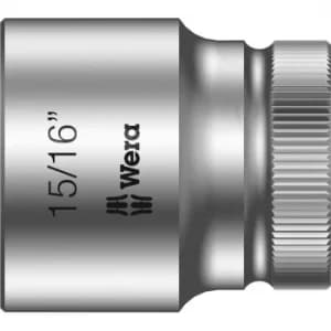 Wera 8790 HMC Zyklop 1/2" Drive Hexagon Socket Imperial 1/2" 15/16"