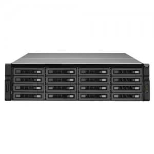 QNAP REXP-1610U-RP disk array Rack (3U) Black