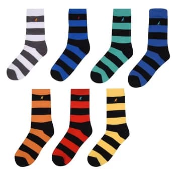 Kangol Formal Sock 7 pack Junior Boys - Multi