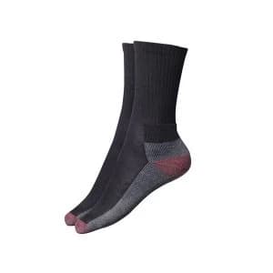Dickies Cushion Crew Socks, Black (Pack 5)