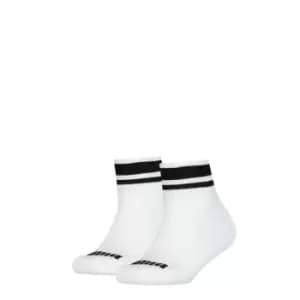 Puma 2 Pack of Clyde Quarter Socks Womens - White