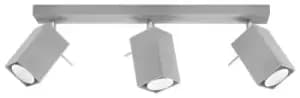 Merida 3 Light Spotlight Bar Grey, GU10