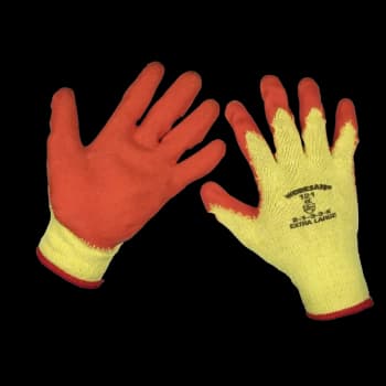Super Grip Knitted Gloves Latex Palm (X-Large) - Pair