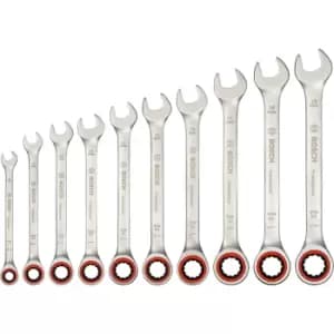 Bosch Professional 10 Piece Ratchet Spanner Set