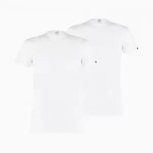 PUMA Basic Mens Crew Neck T-Shirt 2 Pack, White, size Large, Clothing