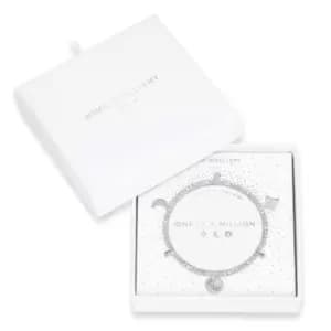 Life's A Charm One In A Million Silver Charm 17.5cm Stretch Bracelet 3899