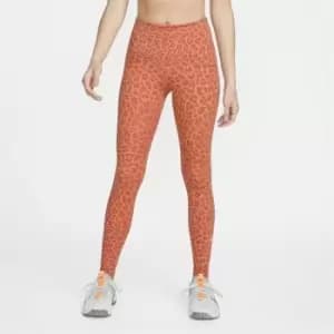 Nike One Dri-FIT High-Rise Printed Leggings Ladies - Pink