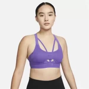 Nike Indy UltraBreathe Womens Light-Support Padded Sports Bra - Purple