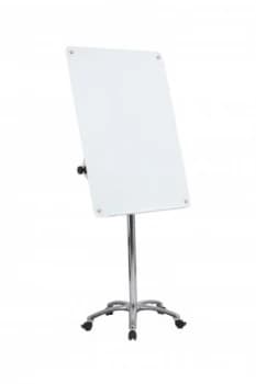 Bi-Office Magnetic Glass Mobile Easel W700xH1000mm GEA4850116
