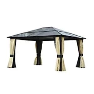 OutSunny Gazebo 84C-042 Black 2650 x 4300 x 3600 mm