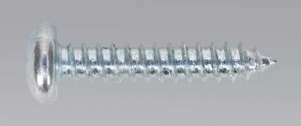 Sealey STPP6338 Self Tapping Screw 6.3 x 38mm Pan Head Pozi Zinc DIN 7981CZ