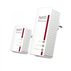 FRITZ!Powerline 540E WLAN Set Edition International - 500 Mbps - IEEE 1901 - IEEE 802.11b - IEEE 802.11g - IEEE 802.11i - IEEE 802.11n - Type F - Fa