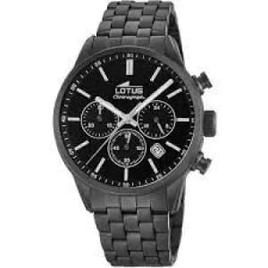 Lotus Black Chronograph Watch - L18668/1