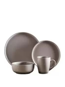 Tower Barbary & Oak Avena Fossil Grey 16 Piece Dinner Set