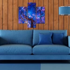 3MDF-036 Multicolor Decorative MDF Painting (3 Pieces)