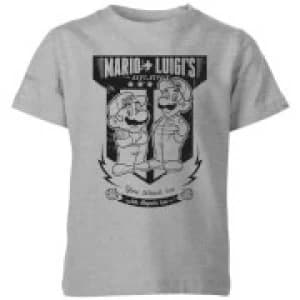 Nintendo Mario Kart Fix-It Team Kid's T-Shirt - Grey - 3-4 Years