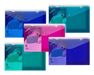 Snopake Polyfile Trio Wallet File Foolscap Elct Astd (PK5)