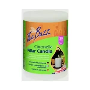 Zero In Citronella Pillar Candle - STV426