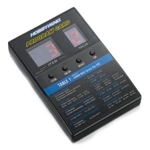 Hobbywing LED Program Card - General