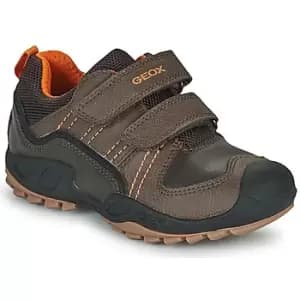 Geox SAVAGE boys's Childrens Mid Boots in Brown. Sizes available:10 kid,11 kid,11.5 kid,12 kid,13 kid,1.5 kid,2.5