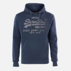 Superdry Mens Shirt Shop Bonded Hoodie - Lauren Navy - L