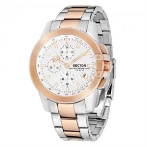 Sector No Limits Mens 480 SS IP Rose gold Two Tone Watch - R3273797001