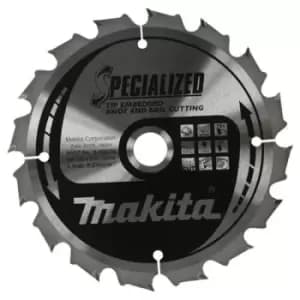 Makita SPECIALIZED Knot and Nail Cutting Saw Blade 190mm 24T 20mm