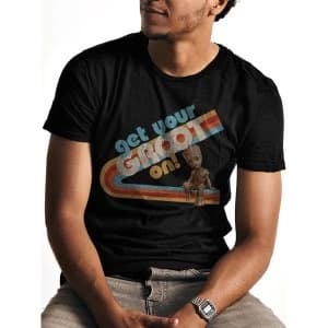 Guardians Of The Galaxy 2 - Get Your Groot On Mens X-Large T-Shirt - Black