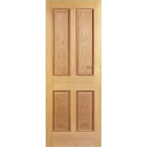 Wickes Denham Internal 4 Panel Oak Veneer Door - 1981 x 686mm
