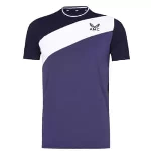 Castore Wimbledon White Collection Lifestyle T Shirt - Blue