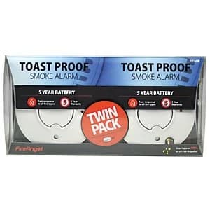 Fireangel Smoke Alarm - 5 Year Battery - Twin Pack