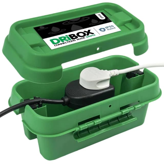 3 Pack of Medium DriBox Dri Box (285 II) Outdoor Waterproof Plug / Socket Cover Box Green