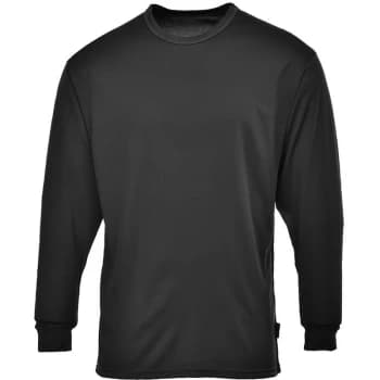 Portwest - B133BKRL - sz L Thermal Baselayer Top Workwear - Black