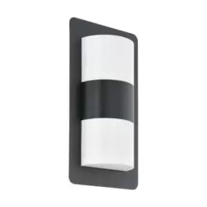 Eglo - Cistierna - 2 Light Outdoor Flush Wall Light Anthracite IP44, E27
