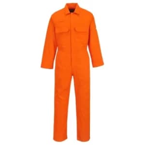Biz Weld Mens Flame Resistant Overall Orange 4XL 32"