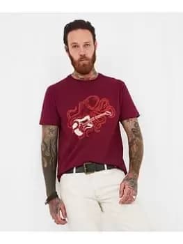 Joe Browns All Over The Sound Tee - Purple, Purple, Size L, Men