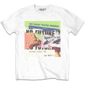 The Sex Pistols - Collage Unisex XX-Large T-Shirt - White