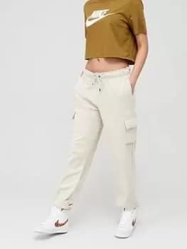 Nike Nsw Essential Fleece Cargo Pant, Beige, Size L, Women