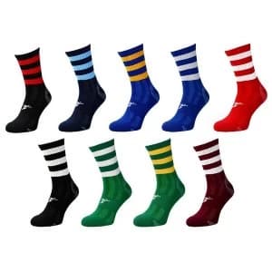 Precision Pro Hooped GAA Mid Socks - Black/Red